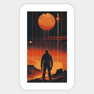 Retro Action Space Sticker